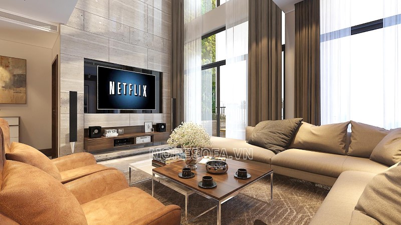 Bộ bàn ghế sofa góc phòng khách